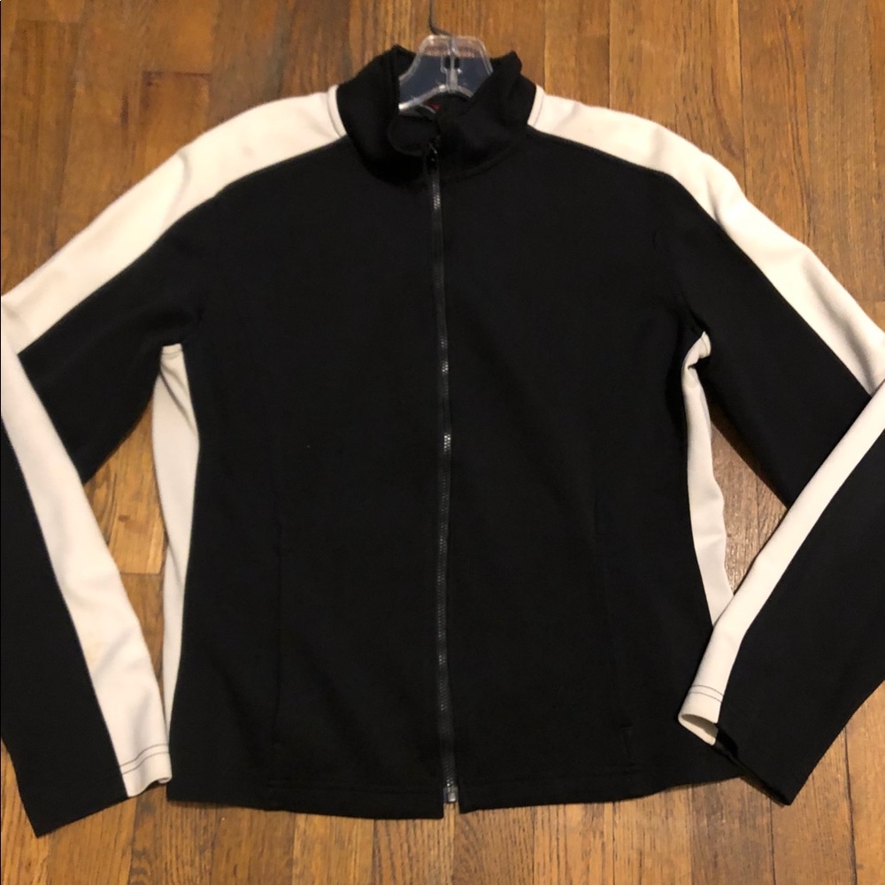 Jacket with contrast in off white